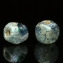 Ancient iridescent monochrome glass beads 346MA